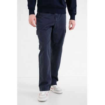 Pantaloni cargo cu croiala dreapta Denton - Bleumarin