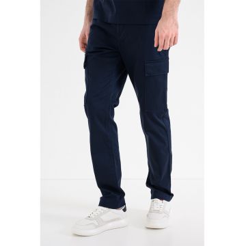 Pantaloni cargo slim fit - Bleumarin