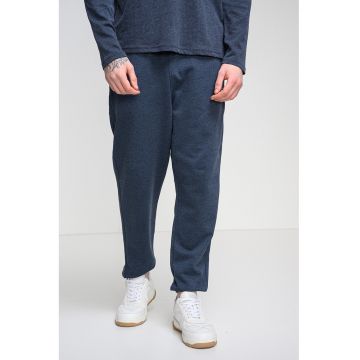 Pantaloni de trening cu buzunare laterale - Bleumarin