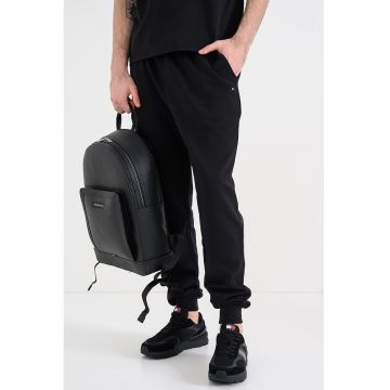 Pantaloni de trening cu buzunare oblice - Negru