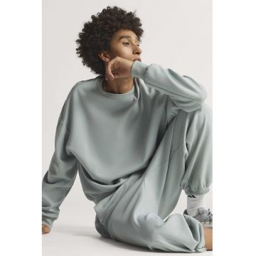 Pantaloni de trening din amestec de modal cu snururi - Albastru aquamarin