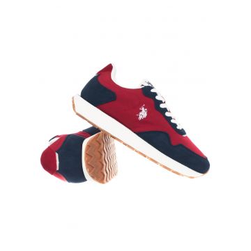- Pantofi barbatesti RED05 rosu - Rosu/Bleumarin