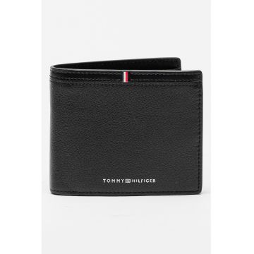 Portofel pliabil din piele Corporate - Negru