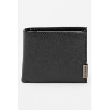 Portofel pliabil din piele Hardware - Negru