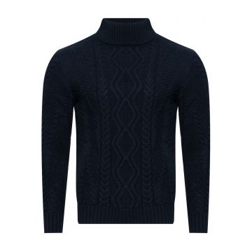 Pulover  3157 - lana - Bleumarin