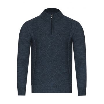 Pulover lanaacril - Albastru