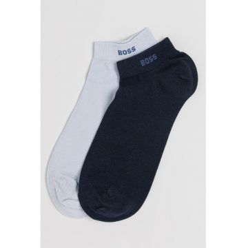 Set de sosete pana la glezna - 2 perechi - Albastru deschis/Bleumarin