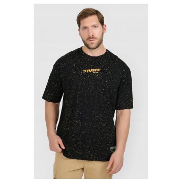 Tricou barbat -  fabricat din bumbac superior - negru