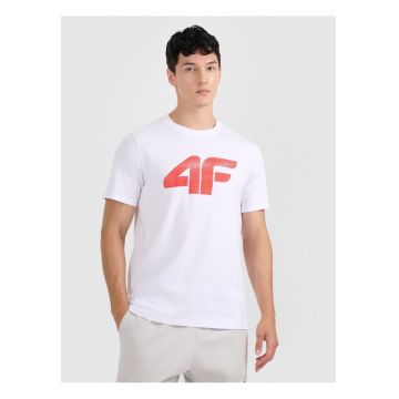 Tricou barbat -  regular - alb - bumbac - 3XL