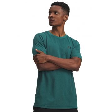 Tricou fara cusaturi pentru fitness Vanish - Negru/Verde aquamarin