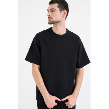 Tricou lejer din amestec de modal - Negru