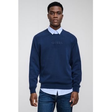 Bluza de trening din amestec de modal cu logo in relief - Bleumarin