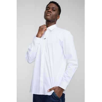 Camasa regular-fit cu guler clasic - Alb