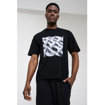 Camasa regular fit cu imprimeu grafic Dodger - Negru/Alb murdar