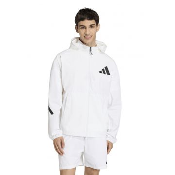 Jacheta lejera cu gluga Z.N.E. - Alb optic