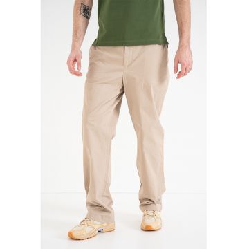 Pantaloni chino cu talie medie - Bej deschis