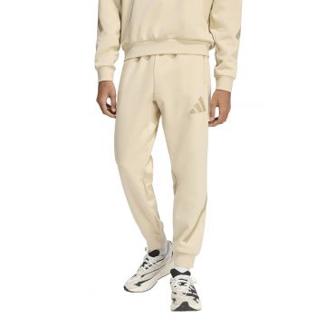 Pantaloni de trening relaxed fit cu snur Z.N.E. - Maro camel/Bej deschis