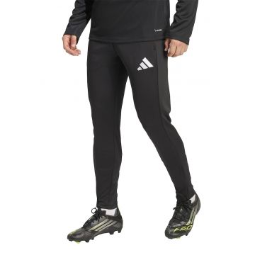 Pantaloni slim fit pentru fotbal - Alb/Negru