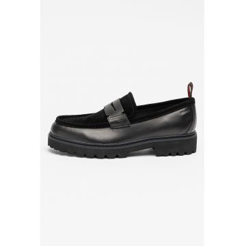 Pantofi loafer de piele - Negru