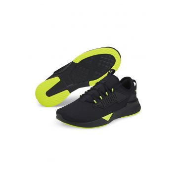 Pantofi unisex din material textil pentru alergare Retaliate 2 - Negru/Verde lime