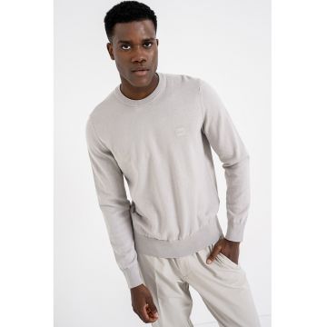 Pulover din amestec de bumbac si casmir Kanovano - Maro nisip