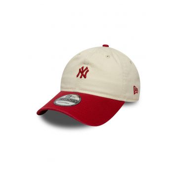 Sapca baseball cu logo 9Twenty Yankees - Rosu/Bej