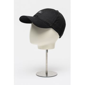 Sapca baseball de bumbac cu logo - Negru