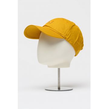 Sapca baseball de bumbac cu logo - Ocru