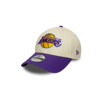 Sapca cu aspect colorblock 9FortyLA Lakers NBA - Violet/Bej deschis
