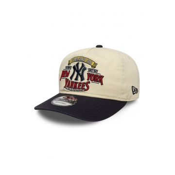 Sapca cu model grafic 19Twenty NY Yankees - Negru/Bej