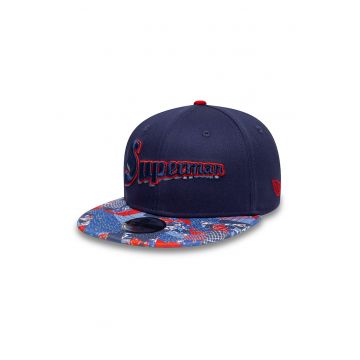 Sapca din bumbac cu imprimeu Superman 9Fifty - Rosu/Bleumarin