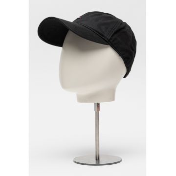 Sapca din bumbac organic Flag '85 - Negru