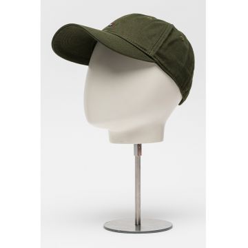 Sapca din bumbac organic Flag '85 - Verde inchis