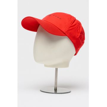 Sapca din bumbac organic Linear - Rosu/Negru