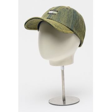 Sapca din denim cu logo Heritage - Verde masliniu