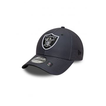 Sapca din microfibra 9Forty NFL Las Vegas Raiders - Alb optic/Gri antracit