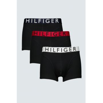 Set de boxeri cu banda logo in talie - 3 perechi - Negru/Albastru ultramarin/Rosu vermillion