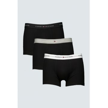 Set de boxeri cu banda logo in talie - 3 perechi - Negru/Gri deschis/Alb optic