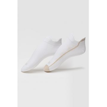 Set de sosete scurte din amestec de bumbac - 2 perechi - Alb/Maro deschis melange