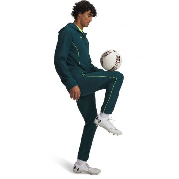 Trening slim-fit cu imprimeu logo si fermoar - pentru fotbal Challenger Pro - Verde englez