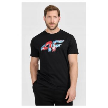 Tricou barbat -  bumbac superior - negru