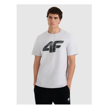 Tricou barbat -  regular - gri - bumbac