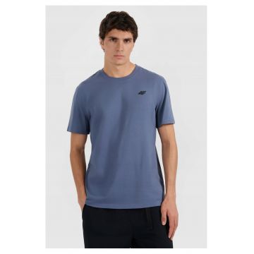 Tricou barbatesc  bumbac - albastru marin