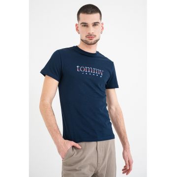 Tricou cu imprimeu logo - Albastru ultramarin