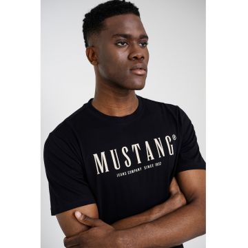 Tricou cu logo Austin - Alb/Albastru ultramarin