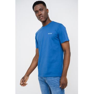 Tricou cu logo Austin - Albastru electric