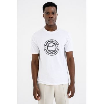 Tricou cu logo Join - Alb/Negru