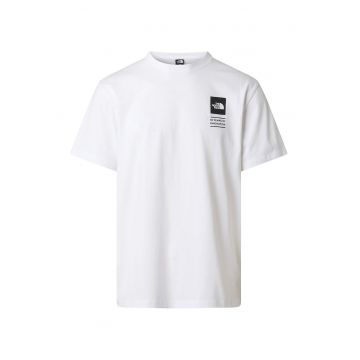 Tricou din bumbac cu imprimeu pe partea din spate Icon - Verde/Galben/Violet/Albastru/Alb optic