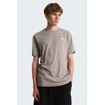 Tricou din bumbac cu logo Evolution - Maro taupe