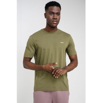 Tricou din bumbac Dero - Kaki inchis